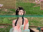 Ancient Charm of Girls Hanfu Short-sleeved Dress