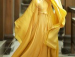 Plus Size Qiao Blue Flower Dress with Cheongsam Style:A Closer Look