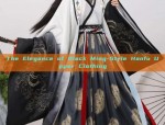 The Elegance of Black Ming-Style Hanfu Upper Clothing
