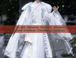 The Eight-Year-Old Girl in Traditional Chinese Hanfu Fashion