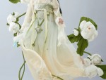 Heavy-Work Embroidery Pony-Skin Skirt Ensemble