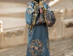 The Enchantment of a Pink Hanfu Adult Woman