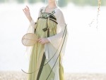 The Dominating Presence of a Traditional Hanfu Student in Ancient Attire