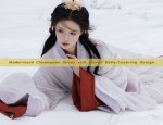 Modernized Cheongsam Dress with Flared Belly-Covering Design