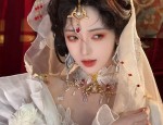 The Enchanting Allure of a Purple Swallow-Tail Cheongsam