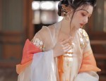 The Enchantment of Mid-Length,Ink Green Cheongsam