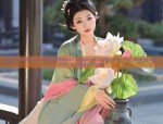 Pavilion of Beauty:The Enchanting Pink Horseface Skirt and Blouse