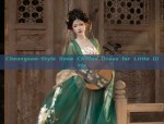 Cheongsam-Style Snow Chiffon Dress for Little Girls