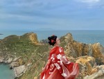Chinese-Style Girls Long-Sleeve Hanfu Dress:A Glimpse into Traditional Elegance