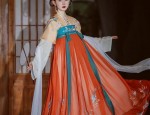 Ancient Chinese Girls Traditional Hanfu Costume:A Summer Tale