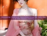 The Charm of a Short Wine-Red Cheongsam