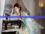 Winter Warmth in Traditional Hanfu with Cotton Overcoat