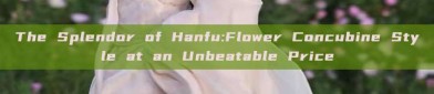 The Splendor of Hanfu:Flower Concubine Style at an Unbeatable Price