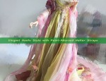 Elegant Hanfu Style with Pearl-Adorned Halter Straps