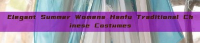 Elegant Summer Womens Hanfu Traditional Chinese Costumes