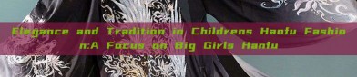 Elegance and Tradition in Childrens Hanfu Fashion:A Focus on Big Girls Hanfu