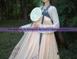 Embroidery on Silk Brocade Fabric:The Art of the Horseface Skirt