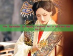 Blue Hair Ornaments for Childrens Winter Hanfu Fashion