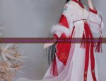 Winter Warmth in Traditional Hanfu with Cotton Overcoat