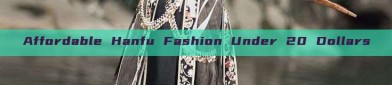 Affordable Hanfu Fashion Under 20 Dollars