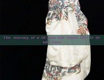 Original Hanfu Womens Jin-Style Cross-Laced Waisted Skirt with Qiqiao Ru-Qun