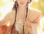 The Dominating Presence of a Traditional Hanfu Student in Ancient Attire