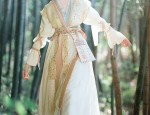 Childrens Skirt Hanfu Summer Fashion for 9-Year-Old Girls