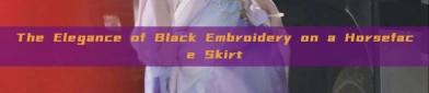 The Elegance of Black Embroidery on a Horseface Skirt