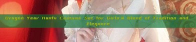 Dragon Year Hanfu Costume Set for Girls:A Blend of Tradition and Elegance