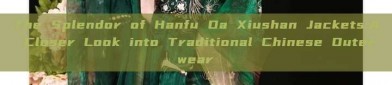 The Splendor of Hanfu Da Xiushan Jackets:A Closer Look into Traditional Chinese Outerwear