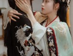 Autumn and Spring Fashion for Little Girls in Traditional Chinese Hanfu Knee-High Boots