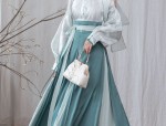 One-Year-Old Baby Girls Traditional Chinese Hanfu Winter New Years Outfit