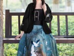 The Splendor of the Past:The Ethereal YinuòBack Cloud Horseface Skirt