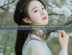 The Enchantment of a White Cheongsam Woman in Autumn and Winter
