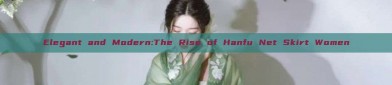 Elegant and Modern:The Rise of Hanfu Net Skirt Women