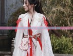 A Ten-Year-Old Girls Horseface Skirt Ensemble Fashionable and Traditional