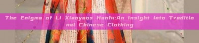 The Enigma of Li Xiaoyaos Hanfu:An Insight into Traditional Chinese Clothing