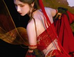 The Dominating Presence of a Traditional Hanfu Student in Ancient Attire