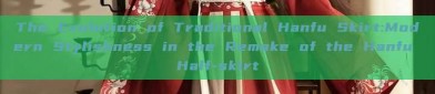 The Evolution of Traditional Hanfu Skirt:Modern Stylishness in the Remake of the Hanfu Half-skirt