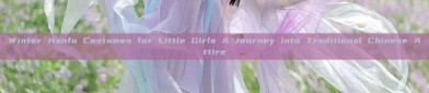 Winter Hanfu Costumes for Little Girls A Journey into Traditional Chinese Attire