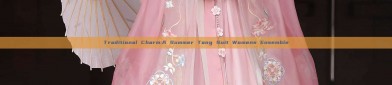 Traditional Charm:A Summer Tang Suit Womens Ensemble