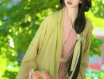 Green Hanfu Costume Set for Little Girls:A Fashionable and Environmental Choice