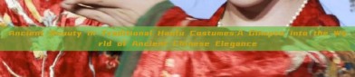 Ancient Beauty in Traditional Hanfu Costumes:A Glimpse into the World of Ancient Chinese Elegance