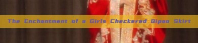 The Enchantment of a Girls Checkered Qipao Skirt