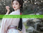 Plump Girls Mandarin-Style Skirt Ensemble Embracing the Beauty of Every Body Type