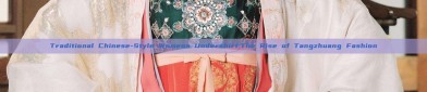 Traditional Chinese-Style Womens Undershirt:The Rise of Tangzhuang Fashion