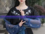 The Red Hanfu Beautys Wish Embroidery and Dreams in Traditional Chinese Attire