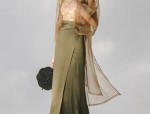 Elegant Womens Black Gold Horseface Skirt Ensemble A Fashion Statement