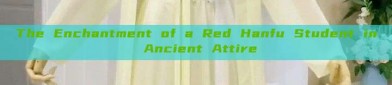 The Enchantment of a Red Hanfu Student in Ancient Attire