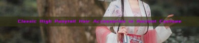 Classic High Ponytail Hair Accessories in Ancient Costume
